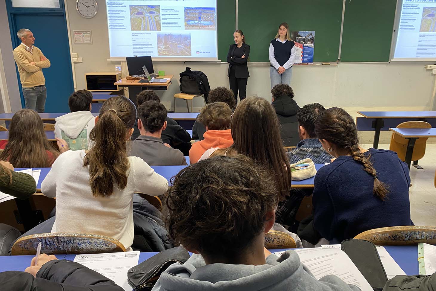 Eurovia présente ses activités aux étudiantes et étudiants de GCCD