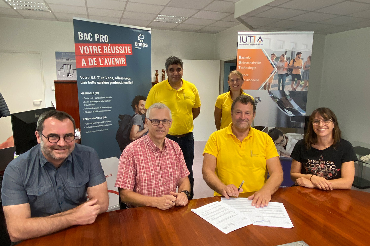 Signature de la convention entre l'IUT1 et Equaterre